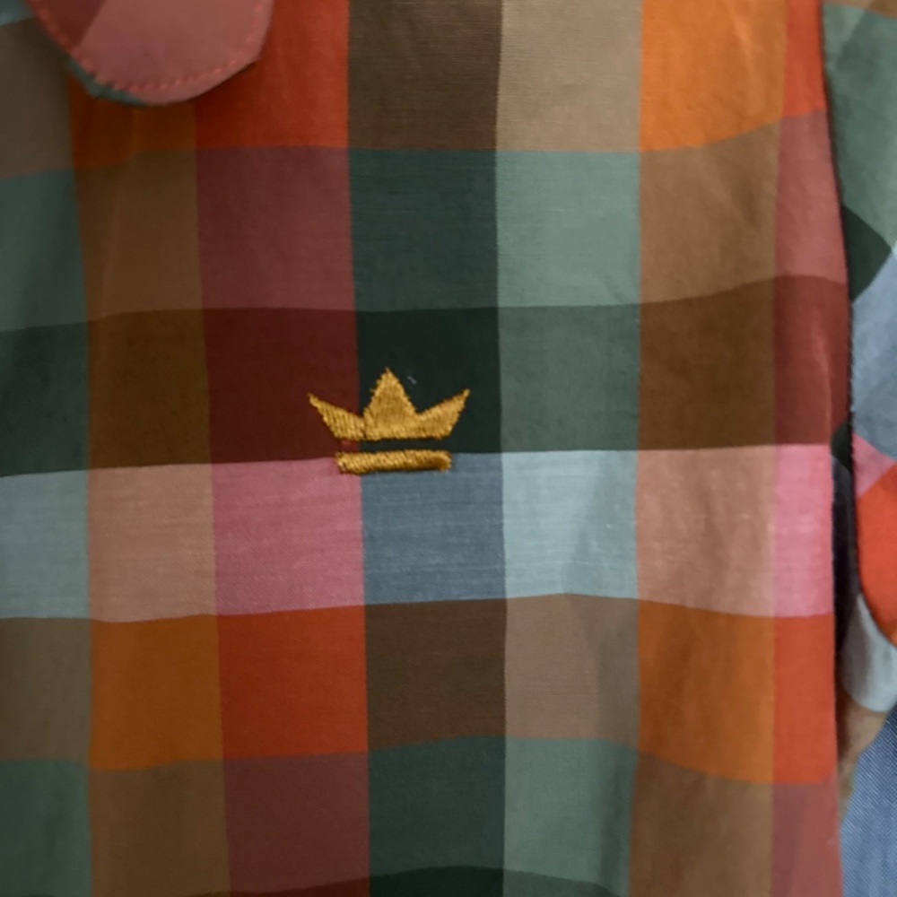 beagle collar plaid button up - Picture 3 of 7